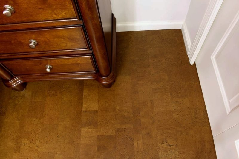 Cork Flooring In Hallway Autumn Leather - ICork Floor
