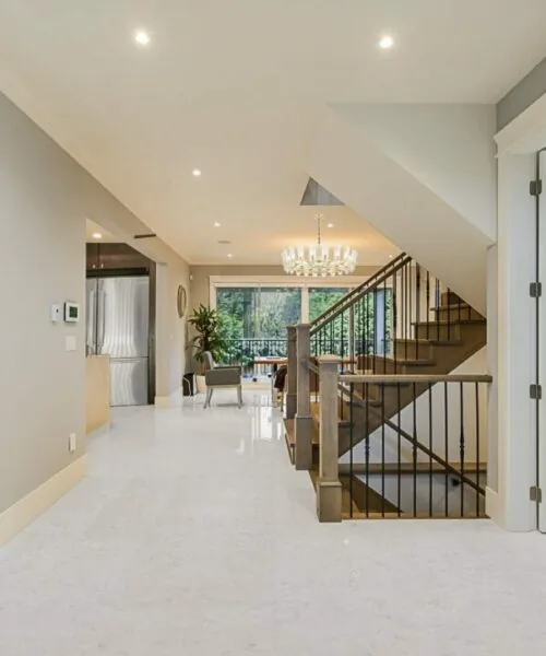 Creme Royal Marble Cork Floor 3D Rendering Home Interior