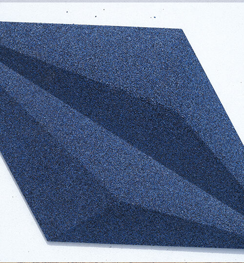 Diamond Deep Blue - 1 3/16&Quot; (30Mm) – 3D Acoustic Cork Wall Panels (Wdibl30) Diamond Blue Sapphire Acoustic Cork Wall Panel Soundproof Decorative Wall Tile.