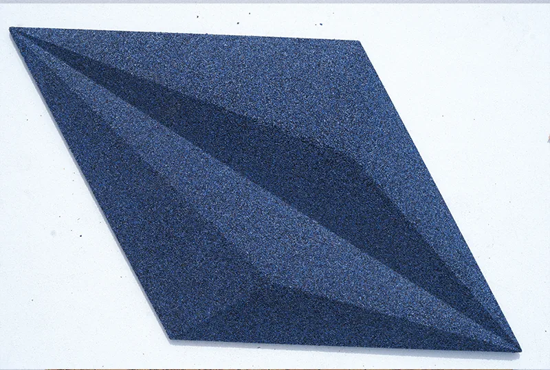 Diamond Deep Blue - 1 3/16&Quot; (30Mm) – 3D Acoustic Cork Wall Panels (Wdibl30) Diamond Blue Sapphire Acoustic Cork Wall Panel Soundproof Decorative Wall Tile.