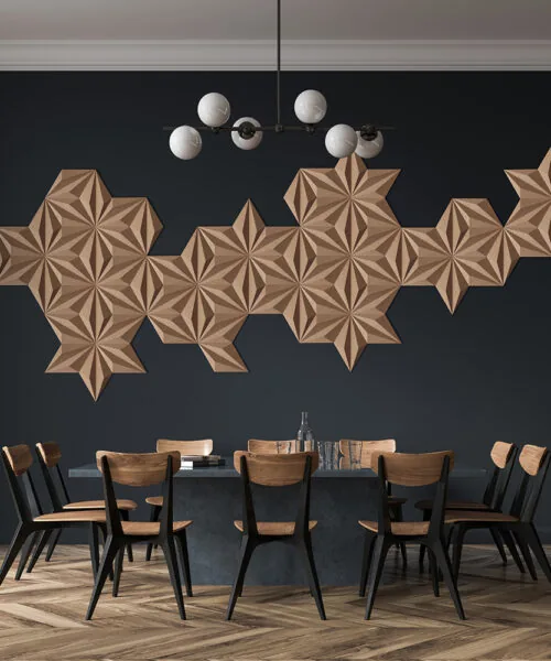 3D Acoustic Cork Wall Panels