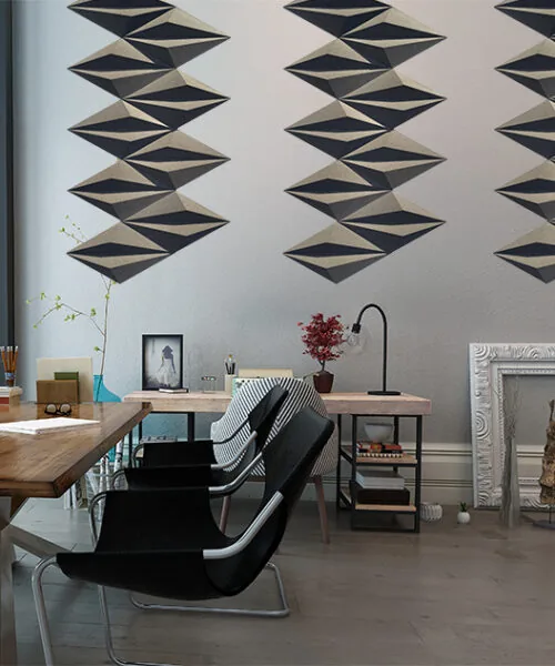 Diamond Natural 3D Acoustic Cork Decorative Wall Panels Home Office