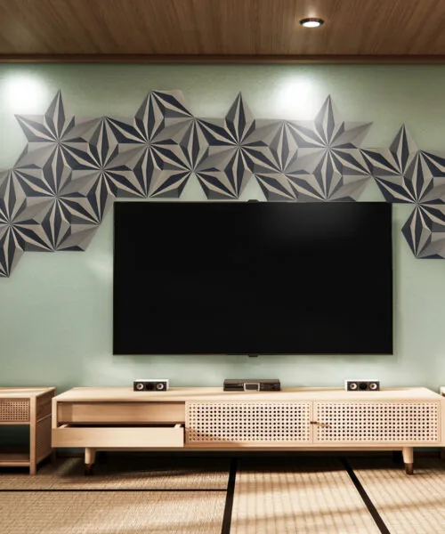 Diamond Natural 3D Acoustic Cork Decorative Wall Panels Home Studios