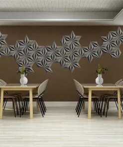 Diamond Natural 3D Acoustic Cork Decorative Wall Panels Home Studios Cafe Restaurant