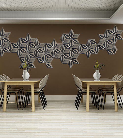 Diamond Natural 3D Acoustic Cork Decorative Wall Panels Home Studios Cafe Restaurant