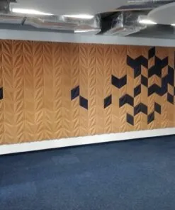 Diamond Natural And Wa 3D Acoustic Cork Decorative Wall Panels Movie Center