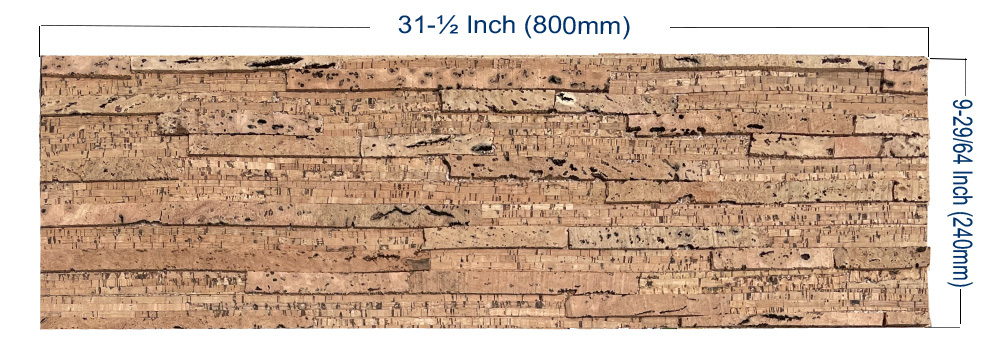 Brown Bricks - 23/64 (9mm) - Cork Wall Tile (WBBr9) - ICork Floor