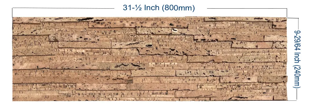 Durango Cork Wall Panel Size
