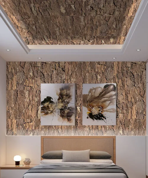 Earthhue - 1 3/16&Quot; (30Mm) - Acoustic Cork Wall Panels (Wethhu30) Ecoclay Sustainable Soundproofing Cork Wall Panels Eco-Friendly Soundproofing Solutions Bedroom