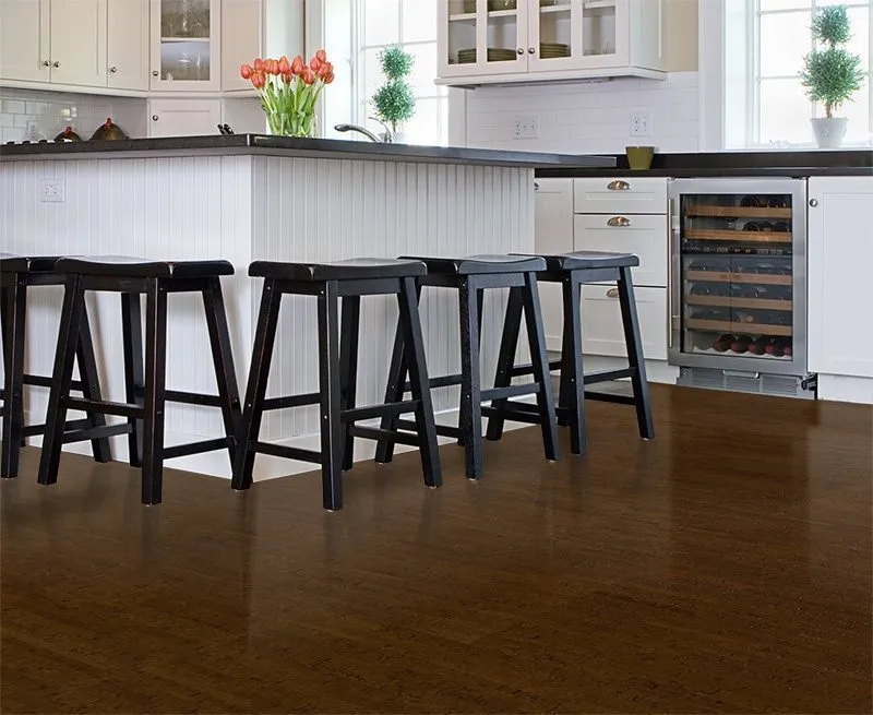 Espresso Ipanema Forna Cork Floor Kitchen