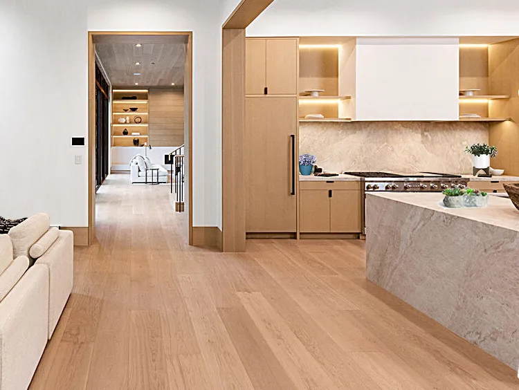 Forest Real Design Wood Flooring Kitchen Living Room Open Space