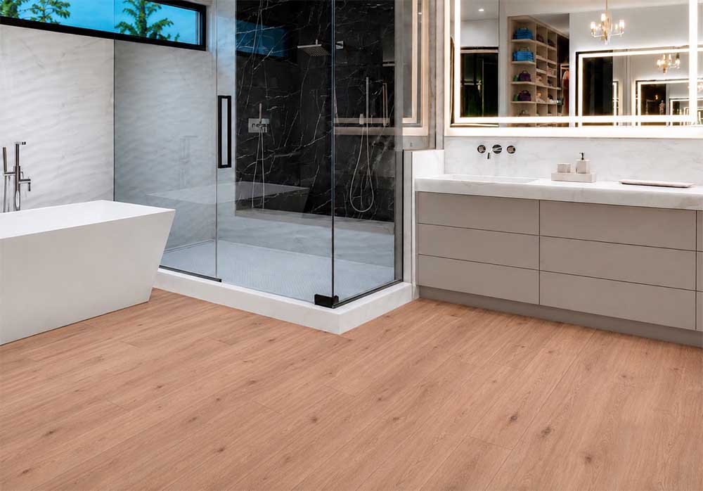 Honey Oak - 3/8&Quot; (9.5Mm) - Forna Natural Composite Flooring With Waterproof Hydrowood Core (Nhono9.5) Honey Oak – 3/8″ (9.5Mm) (Natural Composite Flooring) - Image 2