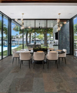 Gold Mica Slate - 7/16&Quot; (11Mm) - Swiss Real Stone (Rgms11) Gold Mica Slate Real Stone Floor Dinning Room