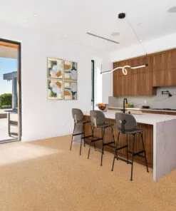 Golden Beach Cork Floor Spacious Kitchen Flooring