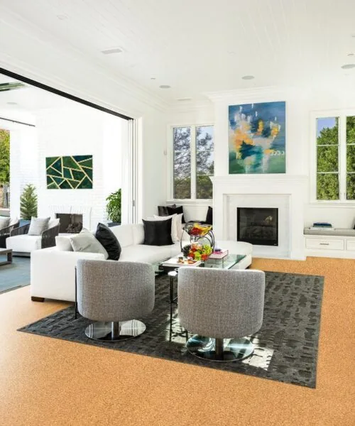 Golden Beach - 25/64&Quot; (10Mm) - Cork Floating (Fgo10) Golden Beach Cork Floor Living Room Luxury Decor