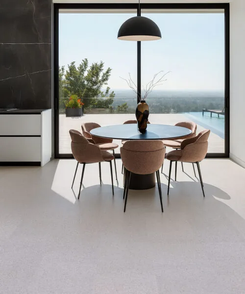 Grano - 25/64&Quot; (10Mm) - Cork Floating (Fgra10) Grano Cork Flooring That Adds Warmth And Contrast To The Minimalist Design.