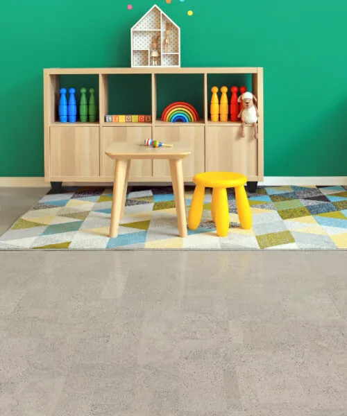 Gray Leather - 1/2&Quot; (12Mm) - Cork Floating (Fgl12) Gray Leather Cork Allergy Proof Flooring For Daycare