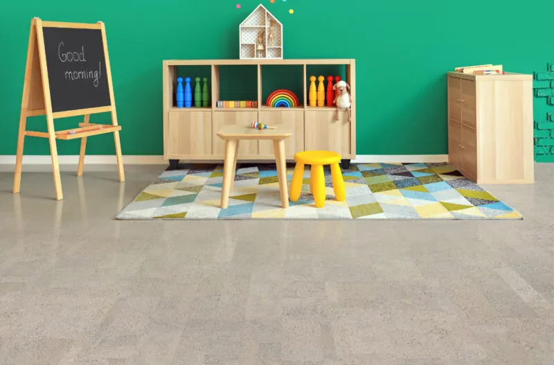 Best Flooring For Allergies - Cork Gray Leather Cork Allergy Proof Flooring For Daycare