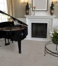 gray leather cork flooring