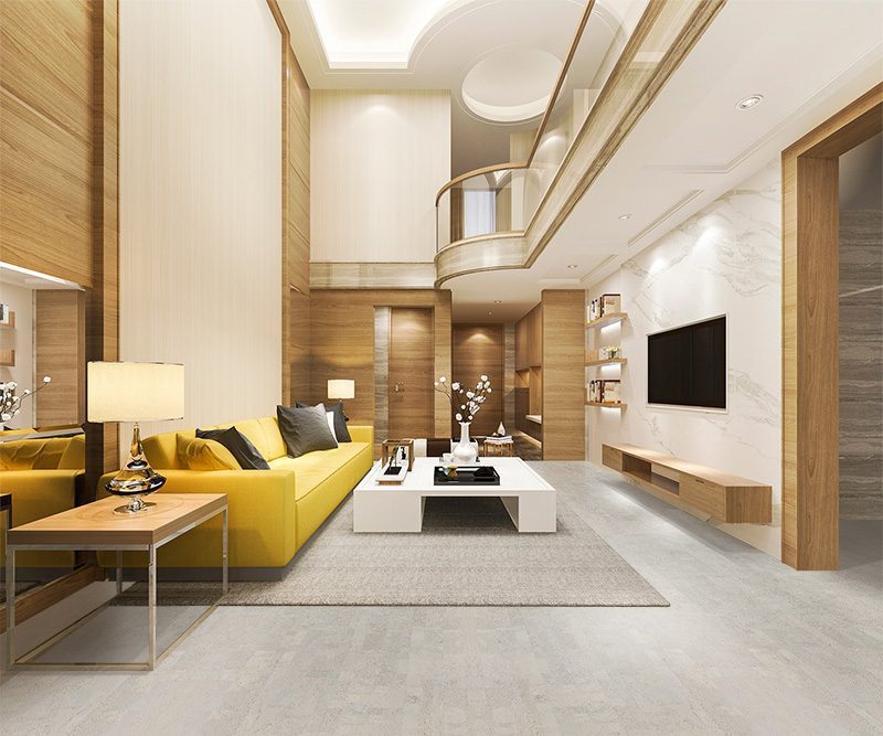 Gray Leather Cork Flooring Non Toxic Floor Options Modern Living Room