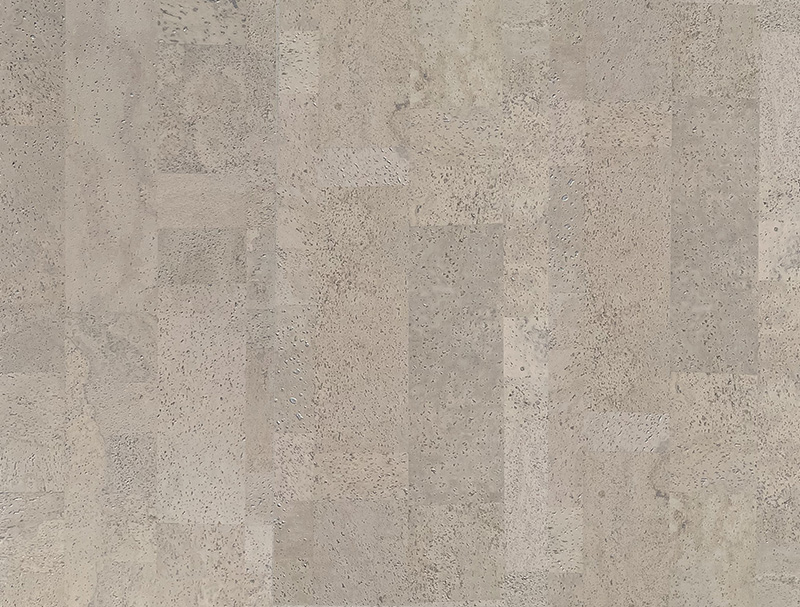 Gray Leather - 1/4 (6mm) - Cork Glue Down Tile (GGL6) - ICork Floor