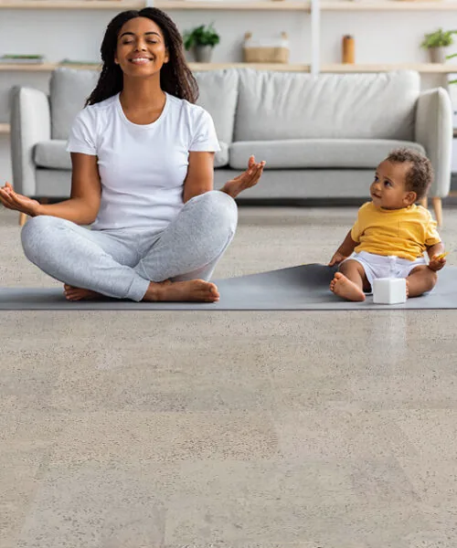 Gray Leather - 1/2&Quot; (12Mm) - Cork Floating (Fgl12) Gray Leather Cork Low Voc Flooring