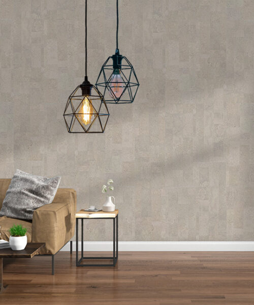 gray leather cork tiles for wall