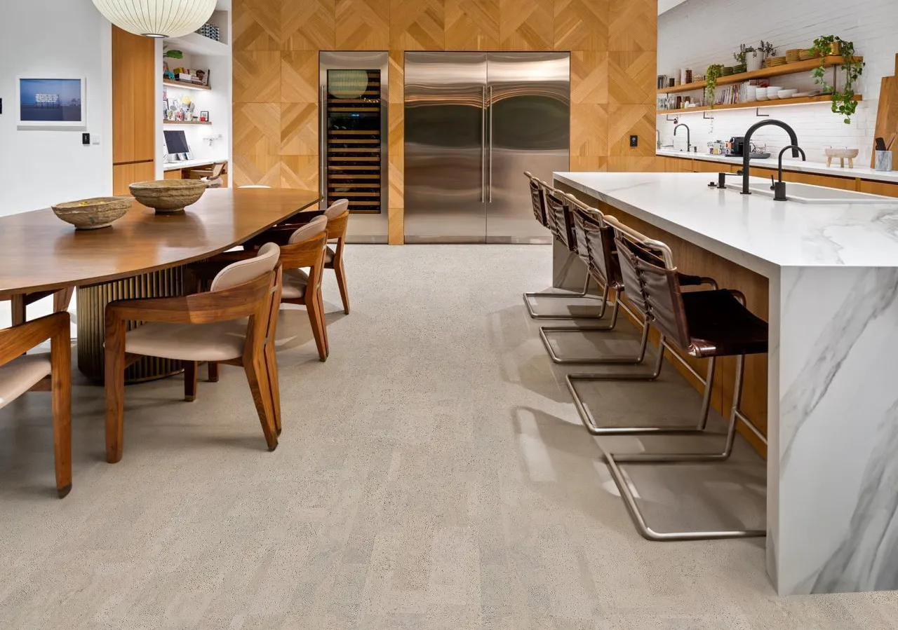 Gray Leather Grey Kitchen Luxury Home Cork Floor