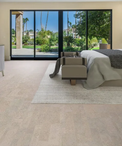 Gray Leather - 1/2&Quot; (12Mm) - Cork Floating (Fgl12) Gray Leather Grey Spacious Luxury Bedroom