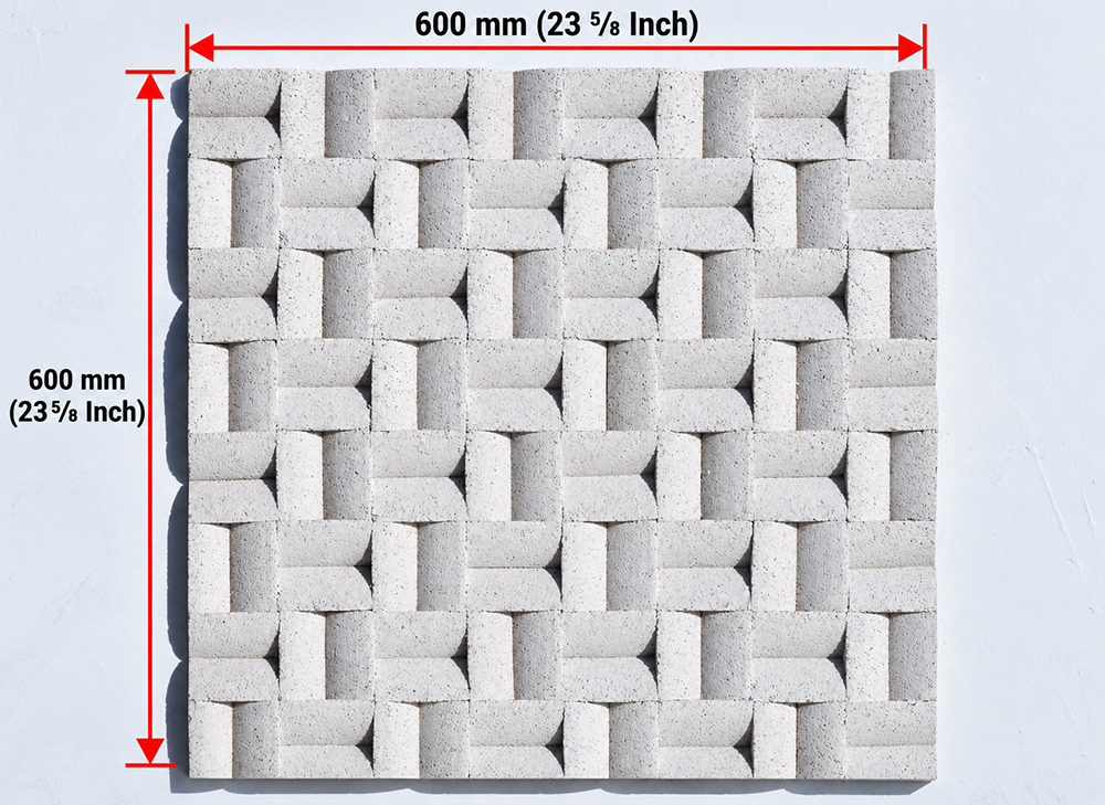 Greece White - 63/64&Quot; (25Mm) - 3D Cork Wall Panels (Wgwh25) Greece White – 63/64″ (25Mm) (3D Panel) - Image 3