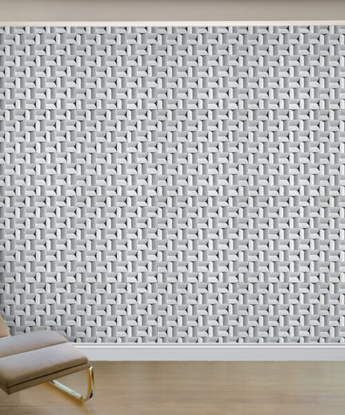 Greece White - 63/64&Quot; (25Mm) - 3D Cork Wall Panels (Wgwh25) Greece White 3D Acoustic Diffusion Wall Panels Noise-Reducing Tile Ceiling