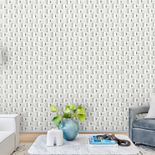 greece white 3D acoustic wall tiles noise-reducing tiles sound-absorbing