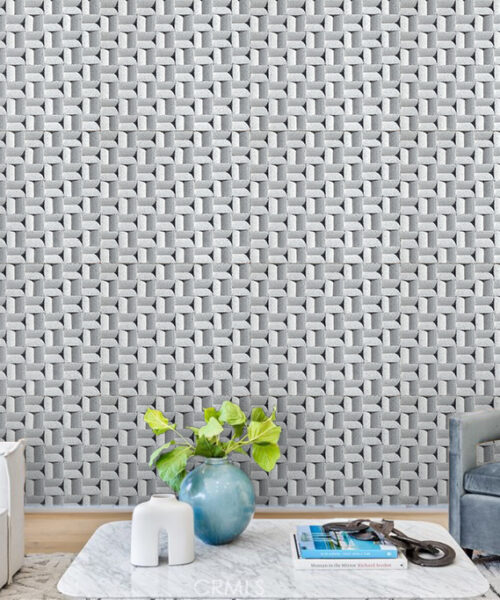 Greece White - 63/64&Quot; (25Mm) - 3D Cork Wall Panels (Wgwh25) Greece White 3D Acoustic Wall Tiles Noise-Reducing Tiles Sound-Absorbing
