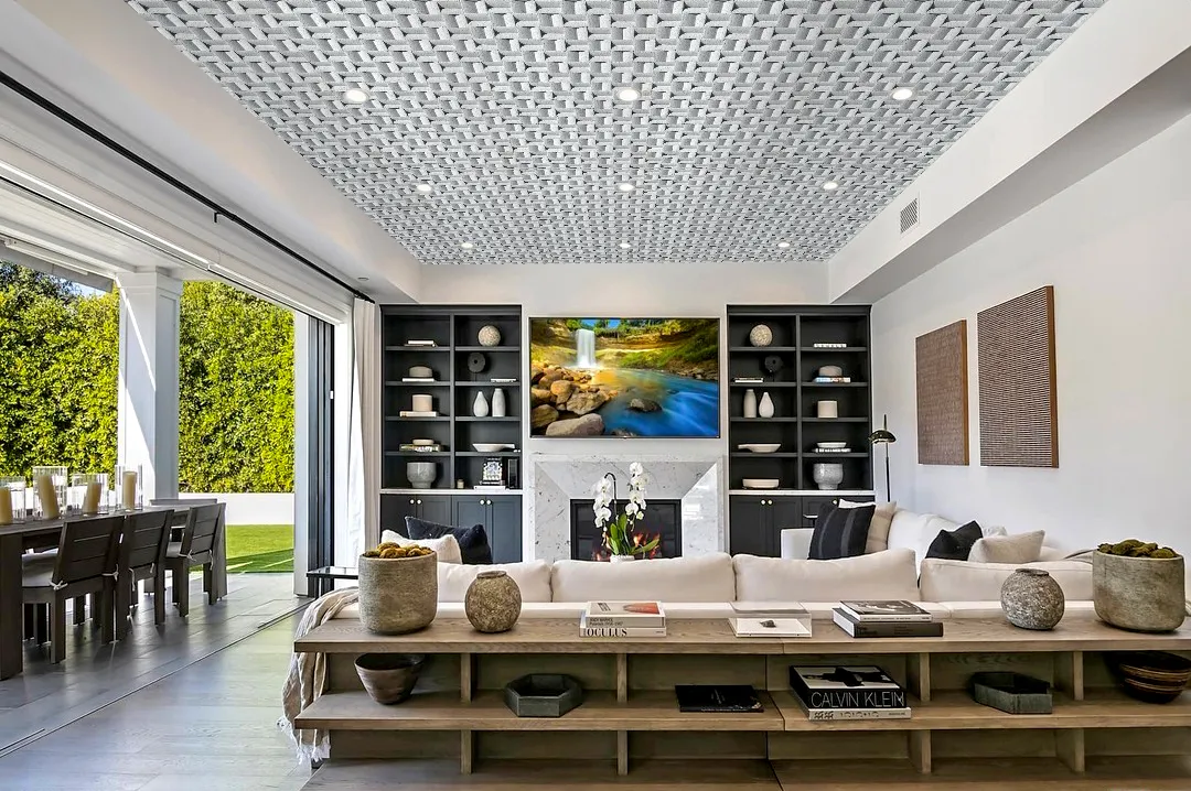 Greece White - 63/64&Quot; (25Mm) - 3D Cork Wall Panels (Wgwh25) Greece White 3D Eco Acoustic Ceiling Panels Noise-Reducing
