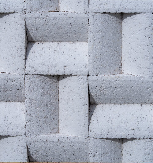 Greece white 3D Acoustic Cork Wall Panels with natural cork texture and geometric design for decorative feature walls and sound absorption.