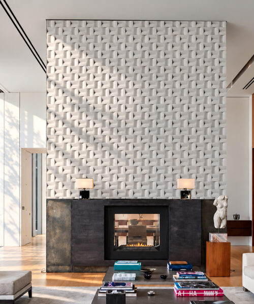 Greece White - 63/64&Quot; (25Mm) - 3D Cork Wall Panels (Wgwh25) Greece White 3D Cork Wall Panels With A Textured Woven Pattern Behind A Cream Upholstered Bed In A Cozy Bedroom With Warm Natural Sunlight.