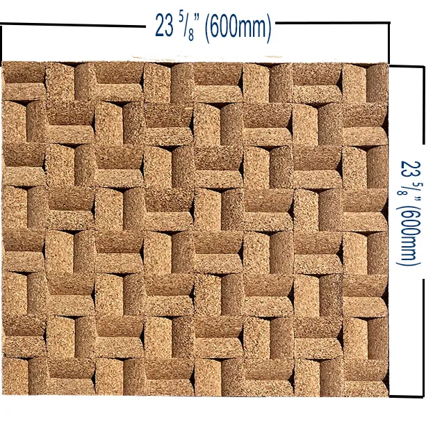 Greece Wood - 63/64&Quot; (25Mm) - 3D Cork Wall Panels (Wgwo25) Greece Wood – 63/64″ (25Mm) (3D Panel) - Image 2