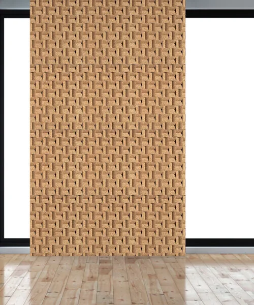 Greece Wood Cork 3D Sound Diffusion Wall Panels