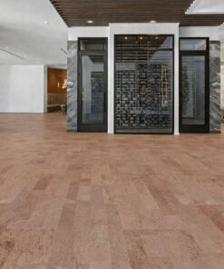 Hazel Cork Flooring Installed In A Clean Modern Space With Minimalist Design