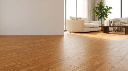 Usa'S Best Cork Flooring, Wall Tiles, Underlayment And More Hero Premium Cork Living Room - Flat Flooring And Interior Image For Icorkfloor Homepage
