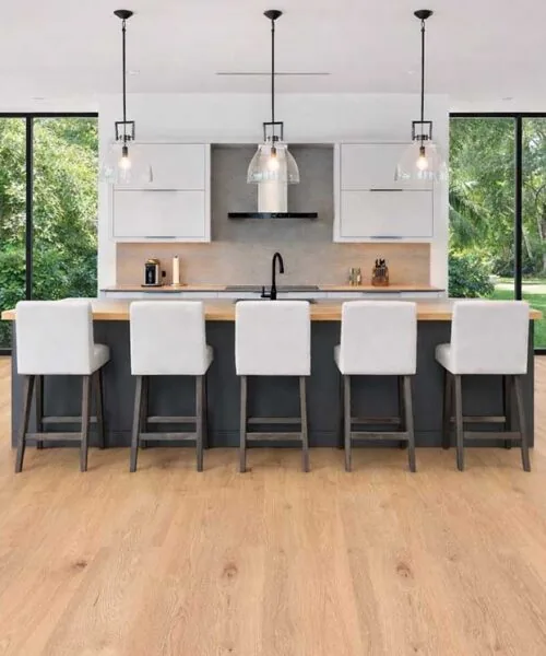 Honey Oak Forna Natural Composite Flooring Kitchen Durable Waterproof