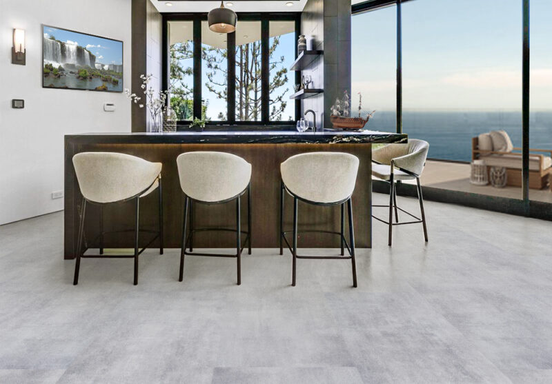 Industrial Grey Linoleum Flooring | Swiss Real Linoleum Floor USA