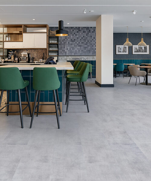 Industrial Grey - 3/8&Quot; (9.5Mm) - Swiss Real Linoleum Hydrowood Core Waterproof Floating Flooring (Nindg9.5) Industrial Gary Grey Swiss Real Linoleum Hydrowood Core Waterproof Durable For Restaurant