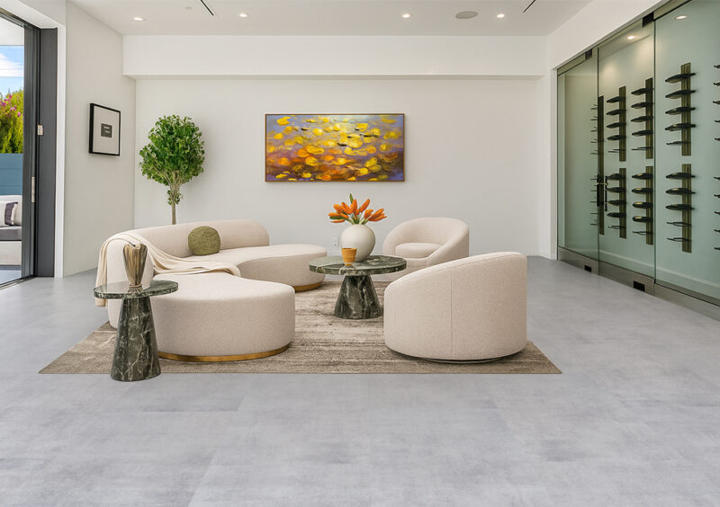 Industrial Grey Linoleum Flooring | Swiss Real Linoleum Floor USA