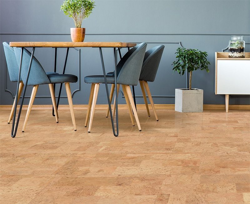 Natural Cork Flooring Leather 6mm, Cork Tile Flooring