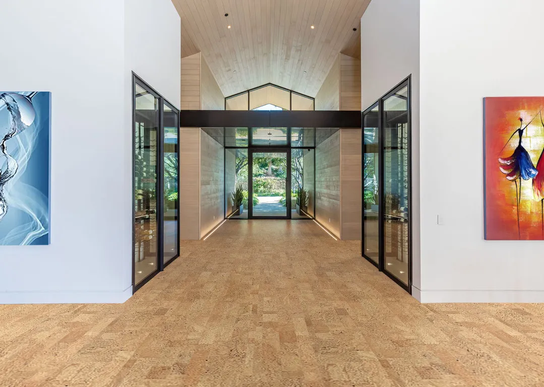 Leather - 1/2&Quot; (12Mm) - Cork Floating (Fle12) Leather Cork Non Allergenic Sustainable Flooring
