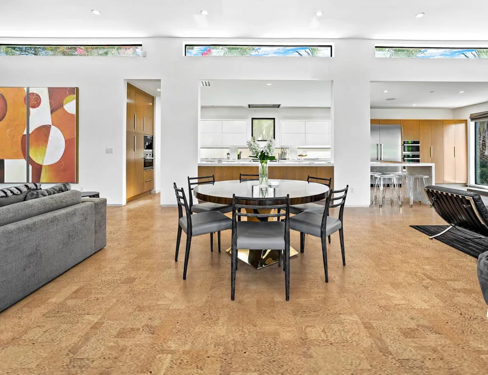 Leather - 1/2&Quot; (12Mm) - Cork Floating (Fle12) Leather Cork Sustainable Interior Design Wood Flooring