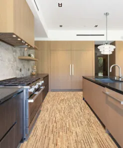 Linea Dark - 7/16&Quot; (11Mm) - Swiss Real Cork Floating (Flin11) Linea Dark Cork Floor Hot Coating Floating Wide Planks Kitchen Durable Waterproof
