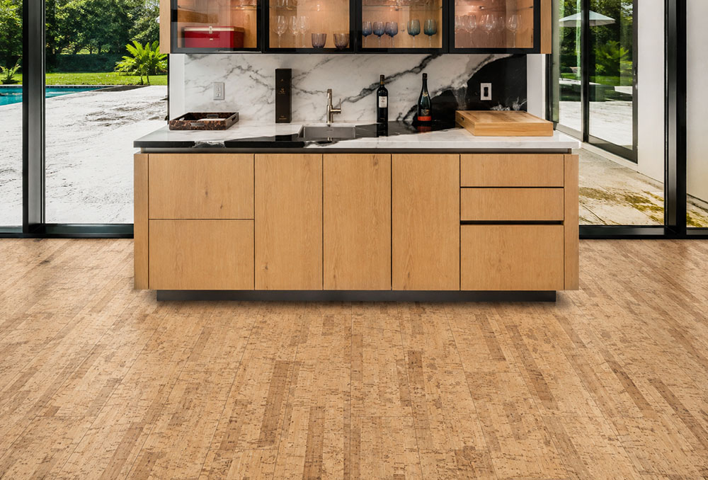 Linea Dark - 7/16&Quot; (11Mm) - Swiss Real Cork Floating (Flin11) Linea Dark Natural Cork Long Lasting Floor Kitchen