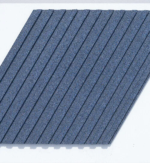 Linear Wood Deep Blue - 25/64&Quot; (10Mm) – 3D Acoustic Cork Wall Panels (Wlwobl10) Linear Deep Ocean Slate Blue 3D Cork Wall Panel Acoustic Wall Covering For Architectural.